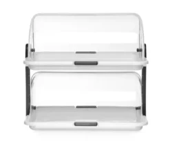 Vitrine à couvercle coulissant Roll top - double 380x260x(H)355 mm - Hendi