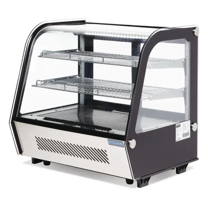 Vitrine de Comptoir Réfrigérée Série G Noire - 160 L - Polar