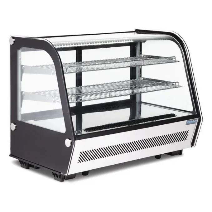 Vitrine de Comptoir Réfrigérée Série G Noire - 160 L - Polar