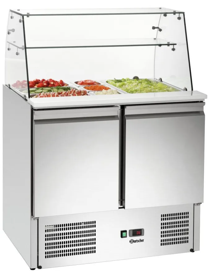 Vitrine de protection en verre 900T2 +GL - Bartscher