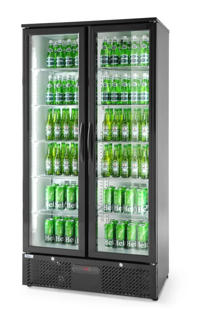 Vitrine de présentation boissons double portes 448L Arktic 220-240V/300W - Hendi