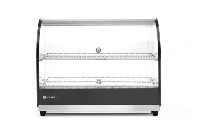 Vitrine de table chauffante deux niveaux 230V/400W 554x376x(H)432 mm - Hendi