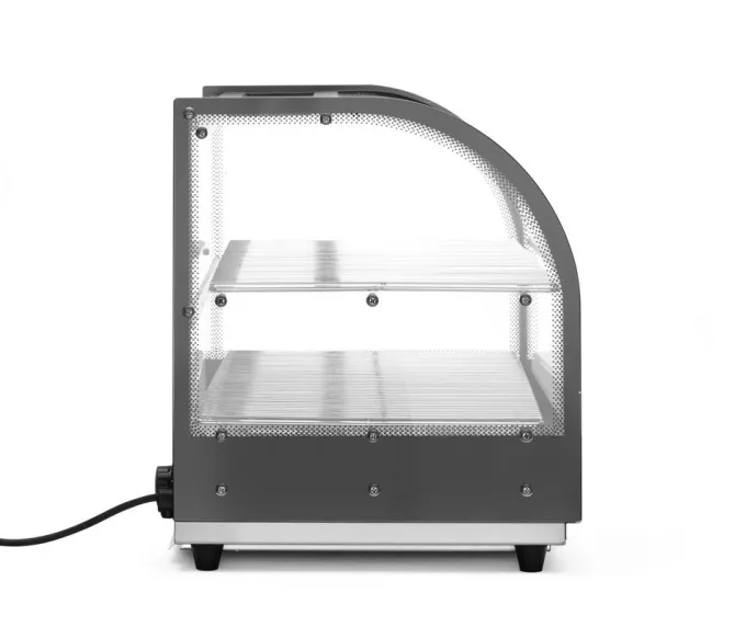 Vitrine de table chauffante deux niveaux 230V/400W 554x376x(H)432 mm - Hendi