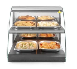 Vitrine de table chauffante quartz deux niveaux 230V/560W - Hendi
