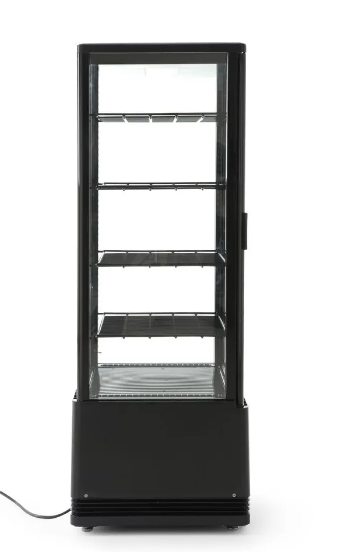 Vitrine de table grand modèle 98 litres Arktic Noir 230V/210W - Hendi