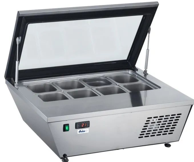 Vitrine de table réfrigérée négatif 77L Arktic 230V/220W - Hendi