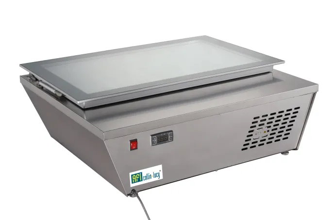 Vitrine à Glace Inox pour 4 Bacs de 5 Litres - 77 L - AFI Collin Lucy