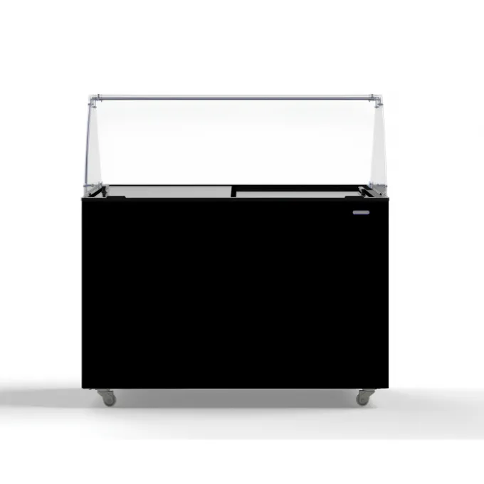 Vitrine à Glace Professionnelle Java 8 x 5 L Noire - Combisteel
