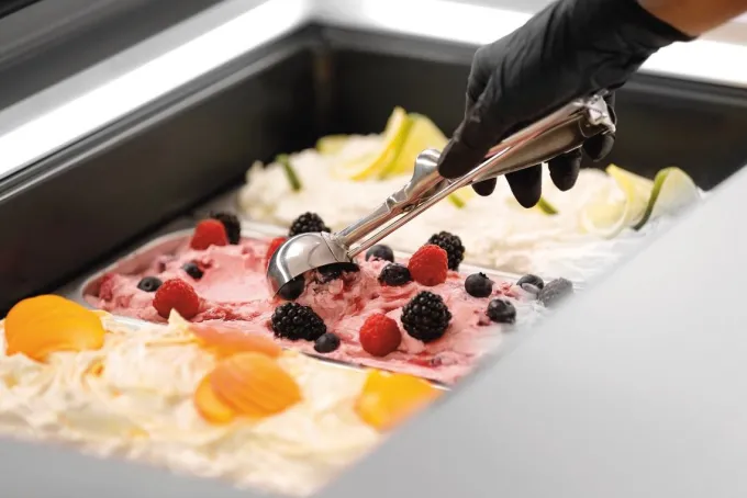 Vitrine à Glaces - 4 Bacs de 6,5 Litres - Bartscher