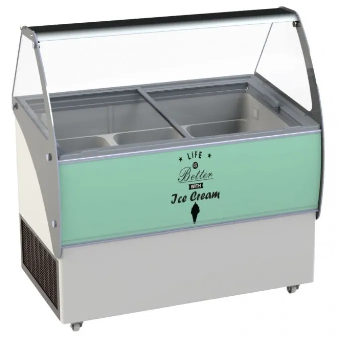 Vitrine à Glace 10 x 5 L Curacao - Combisteel