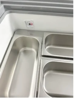 Vitrine à Glace 10 x 5 litres Tenerife Blanche - Combisteel