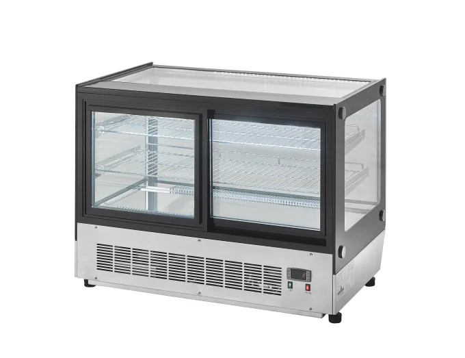 Vitrine Horizontale à Poser - Vitre Droite - 160 Litres - Atosa
