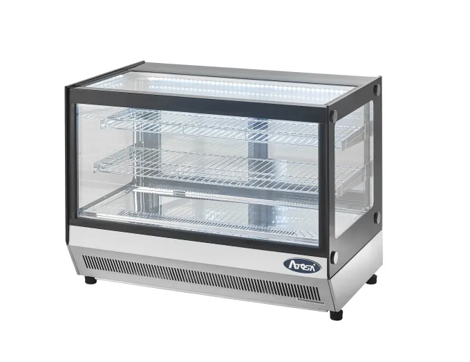 Vitrine Horizontale à Poser - Vitre Droite - 160 Litres - Atosa