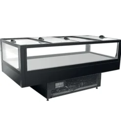 Vitrine Ilot Réfrigéré Self-Service URANUS Bi Température 4 Portes - Isotech