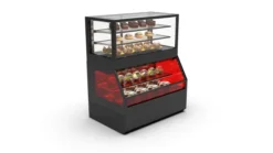 Vitrine Murale Chaude Série Integra Combi - Module Supérieur Version Neutre et Module Inférieur en en Version Chaud - Sayl