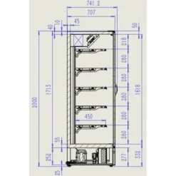 Vitrine Murale Marco 2.5 - Combisteel