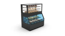 Vitrine Murale Série Integra Combi - Module Supérieur Version Neutre et Module Inférieur en Version Froid - 2 Etagères - Sayl