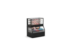 Vitrine Murale Série Integra Combi - Module Supérieur Version Chaud et Module Inférieur Version Neutre - 3 Etagères - Sayl