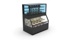 Vitrine Murale Série Integra Combi - Module Supérieur et Inférieur en Version Froid - 3 Etagères - Sayl
