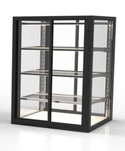 Vitrine Neutre avec Base 60 Integra Série Neutral - 3 Etagères - Accès front et Arrière - Sayl