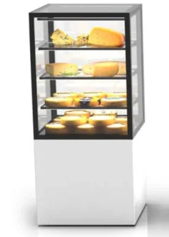 Vitrine Neutre avec Base 60 Serie Integra humidité - accès frontal et arrière - 600 x 600 x 1400 mm - Sayl