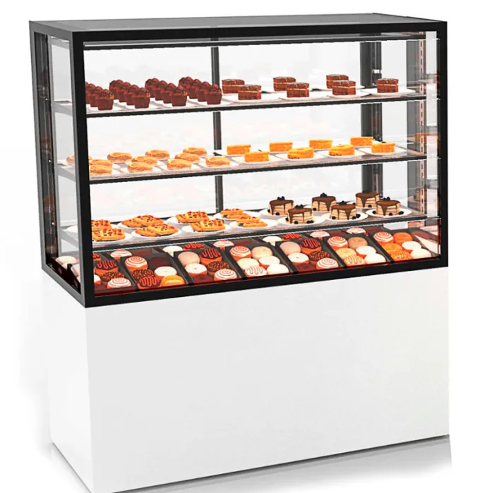 Vitrine Neutre avec Base Serie Integra humidité - 600 x 1000 x 1400 mm - Sayl