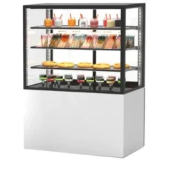 Vitrine Neutre avec Base 100 Serie Integra - 1000 x 600 x 1400 mm et Sans Accès Frontal - Sayl