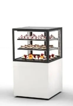 Vitrine Neutre avec Base 60 Serie Integra - 600 x 600 x 1100 mm et Sans Accès Frontal - Sayl