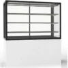 Vitrine Neutre avec Base 120 - 1200 x 600 x 1400 mm et Sans Accès Frontal - 3 étagères Réglables - Sayl