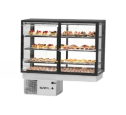 Vitrine Neutre Série Integra Neutral - Accès Frontal et Arrière - Porte Battantes Sayl