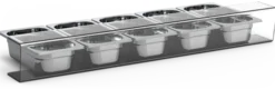 Vitrine Neutre à Tapas BC pour 5 Bacs GN 1/3 - Fricosmos