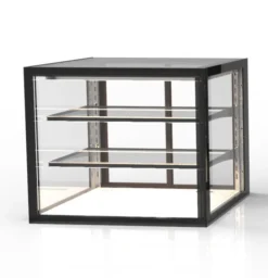 Vitrine Neutre Vitrée Série Integra 2 Niveaux - 600x520 mm - SAYL