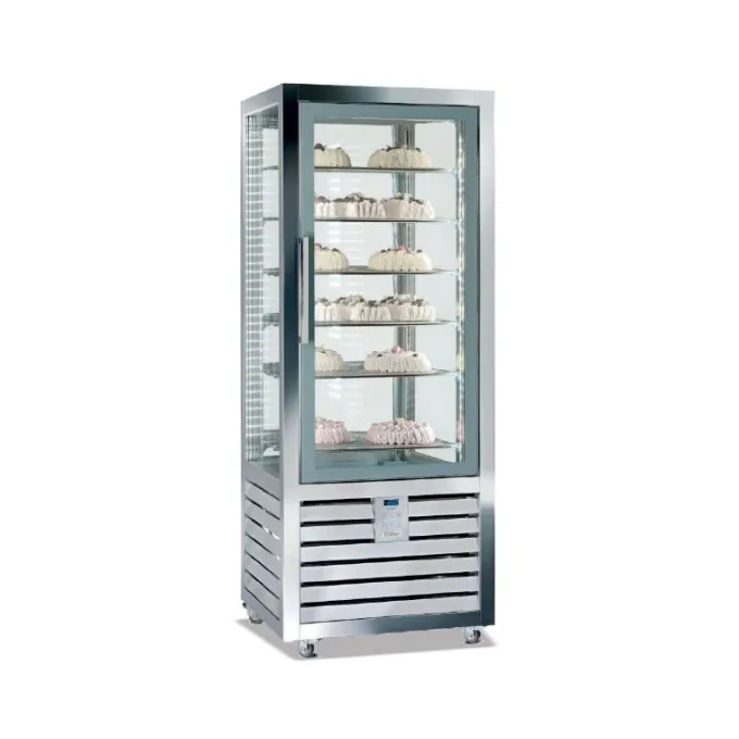 VITRINE NÉGATIVE STATIQUE - 1 PORTE - 3 GRILLES - 264 L - Isotech