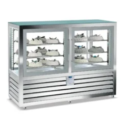 VITRINE NÉGATIVE STATIQUE - 2 PORTES - 12 GRILLES - 1082 L - ISOTECH