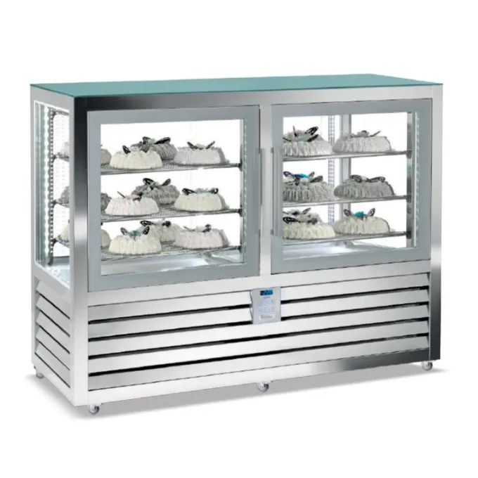 VITRINE NÉGATIVE STATIQUE - 2 PORTES - 12 GRILLES - 1082 L - ISOTECH