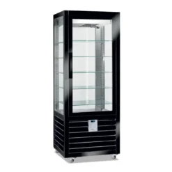 VITRINE NÉGATIVE VENTILÉE BI-TEMPÉRATURE - 1 PORTE - 6 ÉTAGÈRES TOURNANTES - 427 L - Isotech