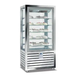 VITRINE NÉGATIVE VENTILÉE BI-TEMPÉRATURE - 3 PORTES - 15 ÉTAGÈRES VERRE - 1388 L - Isotech