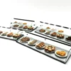 Vitrine Professionnelle Neutre 2 Etagères avec Eclairage - 840x170 mm - SAYL