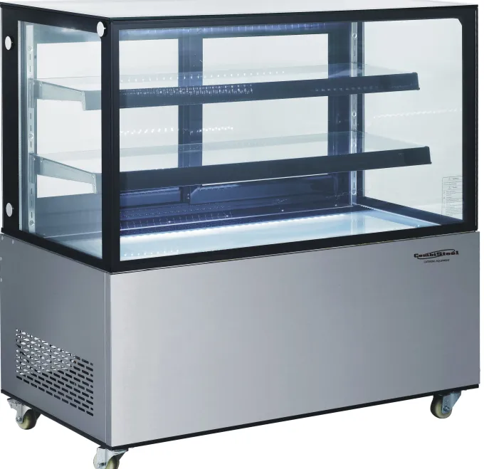 Vitrine Professionnelle Réfrigérée 4 Faces Vitrées - 370 L - Combisteell