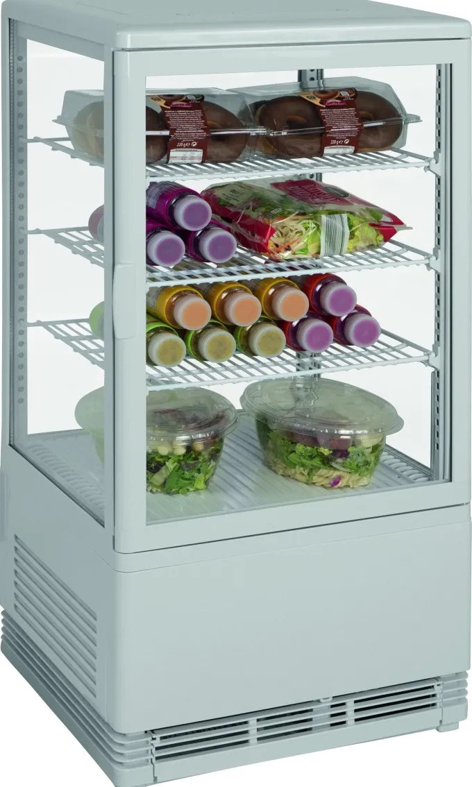 Vitrine Réfrigérée Blanche 68 Litres 0/+12°C