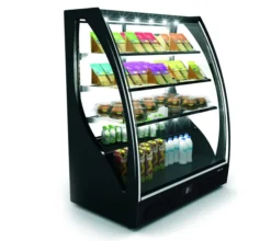 Vitrine Réfrigérée Courbée Série PAK Accès Porte Avant/Arrière - 1015x1240 mm - SAYL