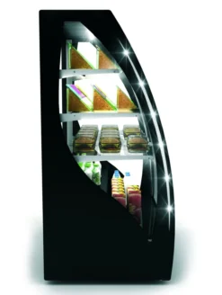 Vitrine Réfrigérée Courbée Série PAK Accès Porte Avant - 1015x1240 mm - SAYL
