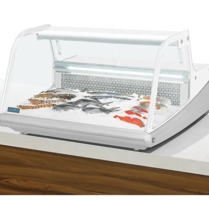 Vitrine Réfrigérée de Comptoir à Poisson Série G 255 Litres - Polar