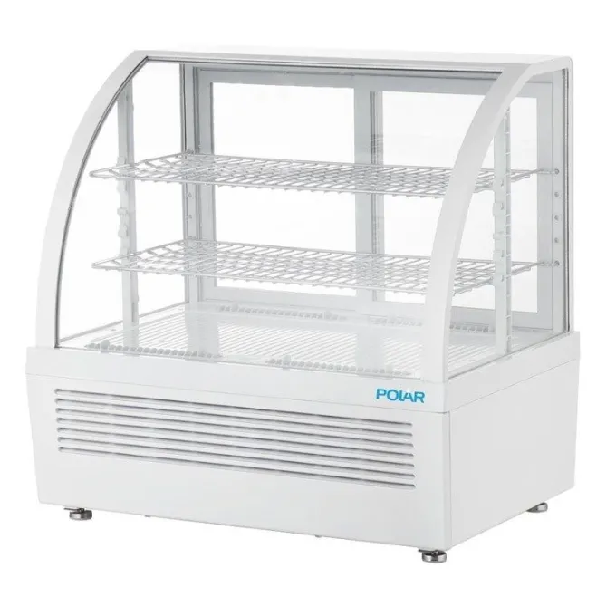 Vitrine Réfrigérée de Comptoir Série C Blanche 100 Litres - Polar