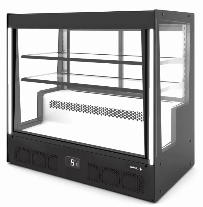 Vitrine Réfrigérée Droite Série COMPAK Accès Porte Arrière - 1015x950 mm - SAYL