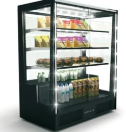 Vitrine Réfrigérée Droite Série PAK Accès Porte Arrière - 1015x1240 mm - SAYL