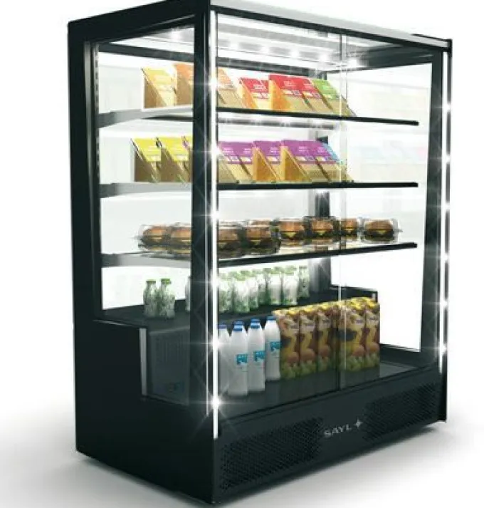 Vitrine Réfrigérée Droite Série PAK Accès Porte Arrière - 1015x1240 mm - SAYL