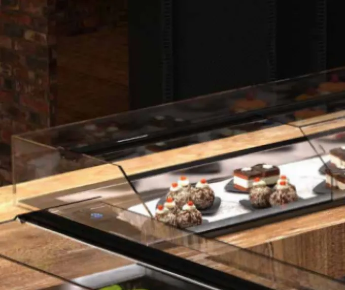 Vitrine Réfrigérée Drop-In avec Couvercle - 1540 x 410 x 150 mm - Sayl