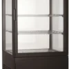 Vitrine Réfrigérée 4 Faces Vitrées Noire - 68 L - Combisteel