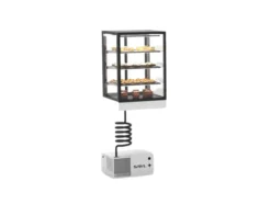 Vitrine Réfrigérée à 4 Faces - 600 x 600 x 950 mm et Sans Accès Frontal - 3 Etagères Règlables - Sayl